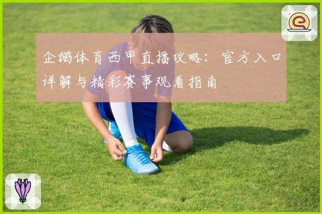 企鹅体育西甲直播攻略:官方入口详解与精彩赛事观看指南